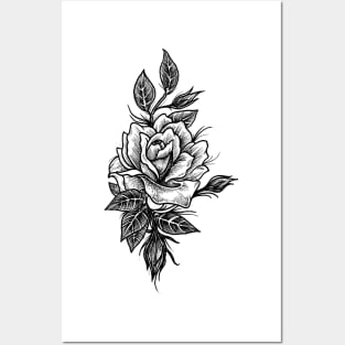 Rose Tattoo Posters and Art